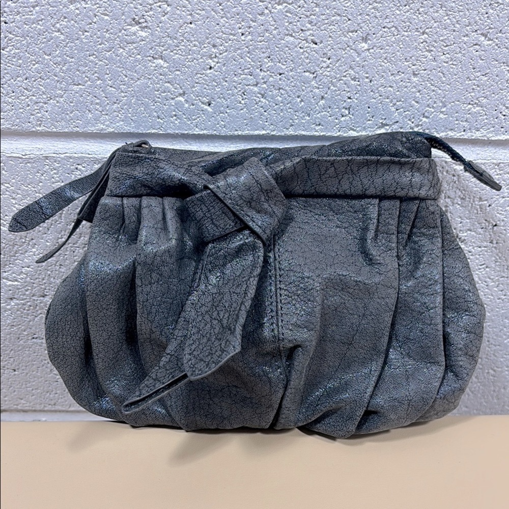 Elegant charcoal, gray with metallic touch Women's clutch​​​